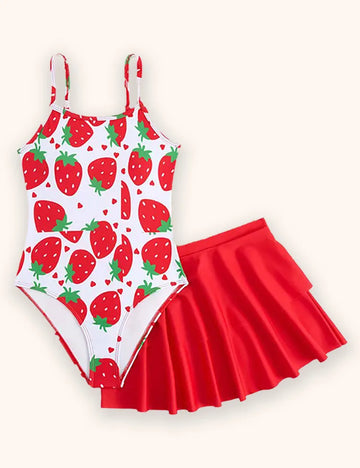 Strawberry Printed Swimsuit